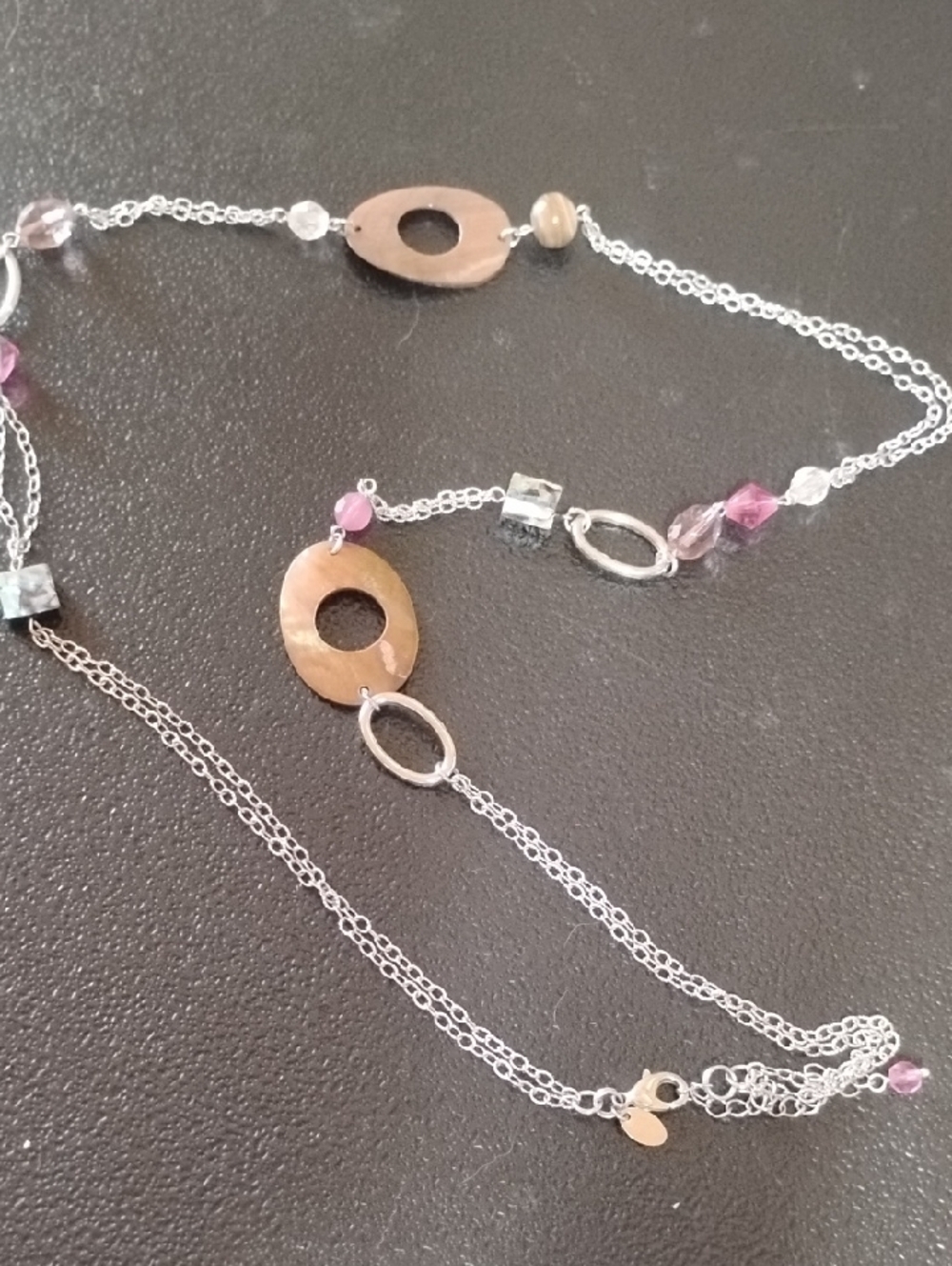 Silver Tone Lia Sophia Necklace - Picture 1 of 5